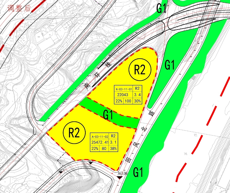 巴中市巴州区回风津桥湖片区控规a0306a0311号地块调整方案公示